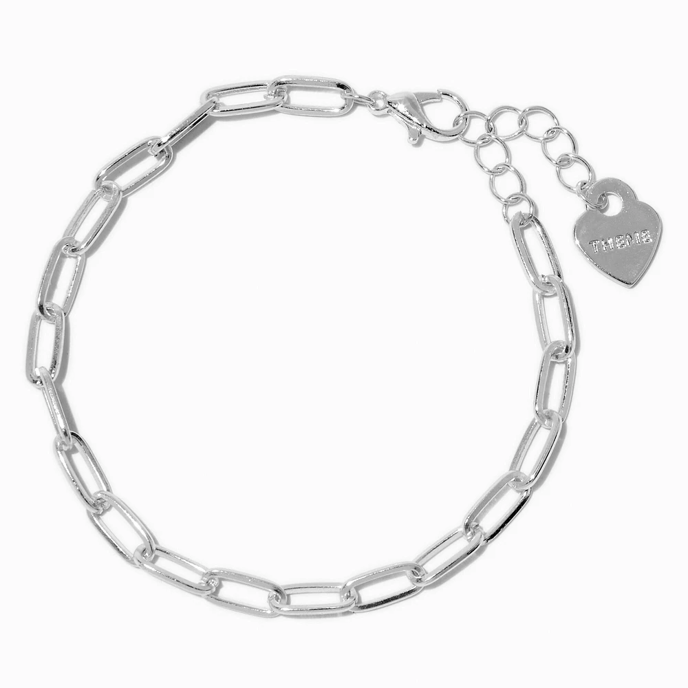 T H E M E x Claire's Silver-tone Paperclip Chain Bracelet