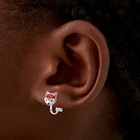 Crystal Fox Clip-On Earrings