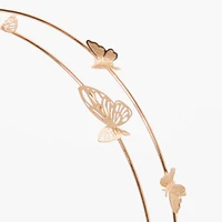 Rose Gold Double Row Butterfly Headband