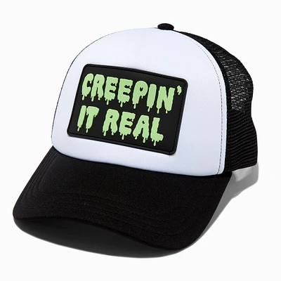 "Creepin' It Real" Glow in the Dark Trucker Hat