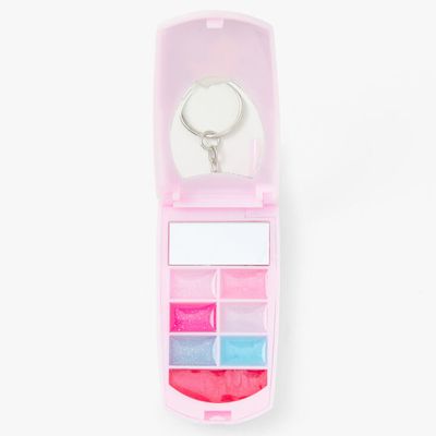 Unicorn Flip Phone Bling Lip Gloss Set - Pale Pink
