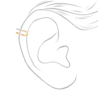 Gold Single Embellished Double Row Ear Cuff