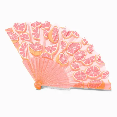Grapefruit Slices Folding Fan