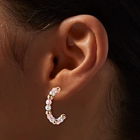 Pink & Gold-tone Earring Stackables Set - 6 Pack