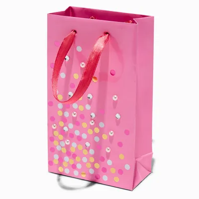 Confetti Design Pink Gift Bag