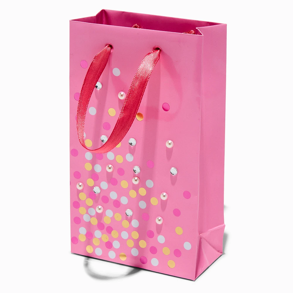 Confetti Design Pink Gift Bag