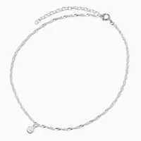 C LUXE by Claire's Sterling Silver Twisted Chain Anklet