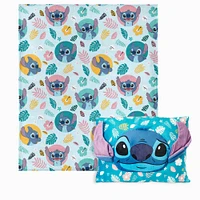 Disney Stitch Alien Dreams Silk Touch Throw Blanket with Plush Pocket Pillow (ds)