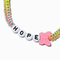 Butterfly ''Hope'' Braided Adjustable Bracelet