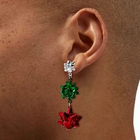 Holiday Gift Bow Drop Earrings