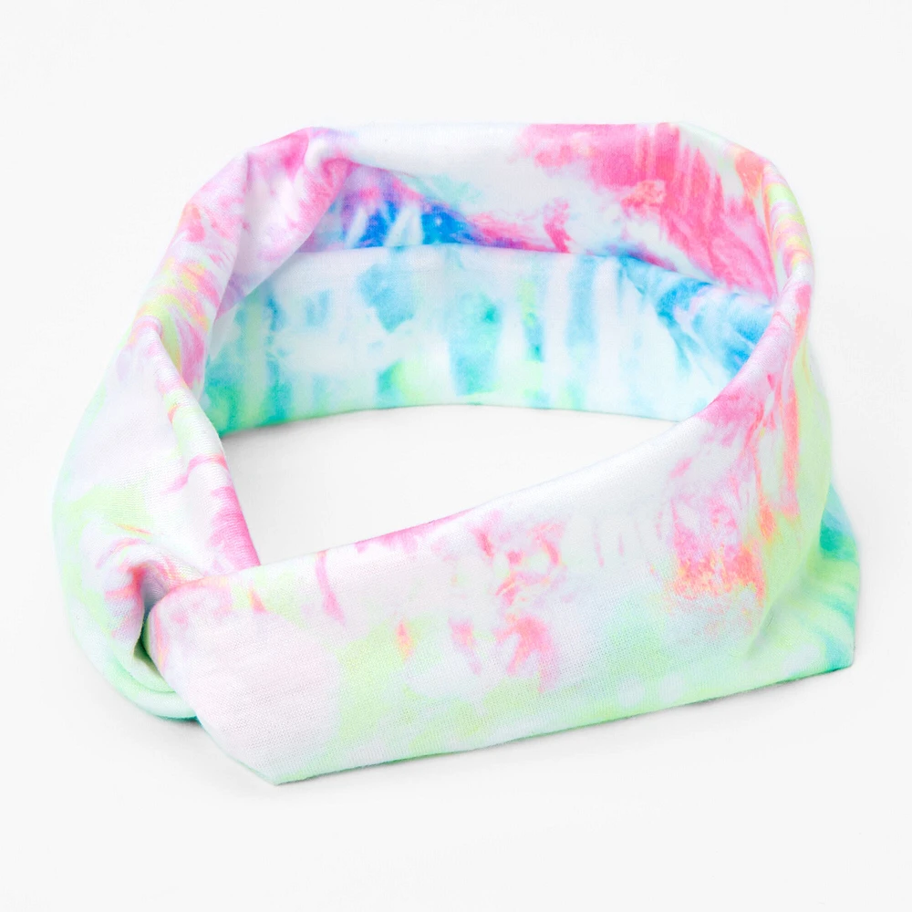 Pastel Tie Dye Twisted Headwrap