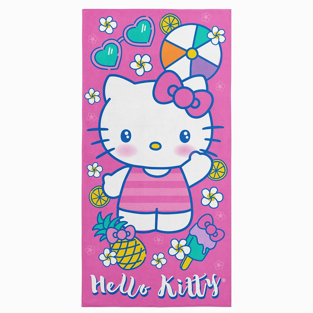 Hello Kitty® Vacay Kitty Microfiber Beach Towel (ds)