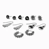 Wednesday™ Silver Mixed Earring Set - 6 Pack