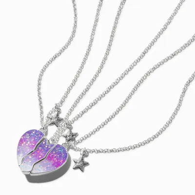 Best Friends Ombre Heart Pendant Necklaces