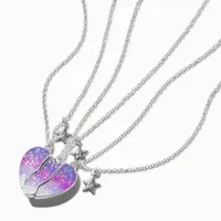 Best Friends Ombre Heart Pendant Necklaces