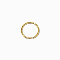 20G Gold-tone Stainless Steel Mixed Nose Hoops - 3 Pack