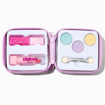 Claire's Club Glitter Butterfly Purple Makeup Tin