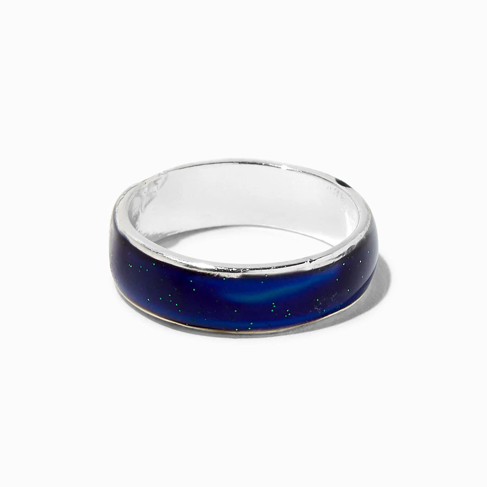 Silver-tone Mood Band Ring