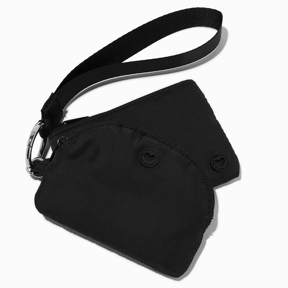 Black Nylon Coin Purse Set - 2 Pack