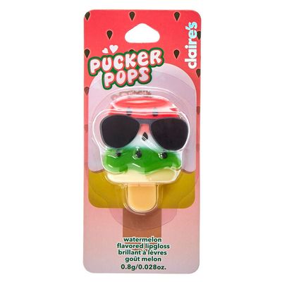 Pucker Pops Watermelon With Sunglasses Lip Gloss