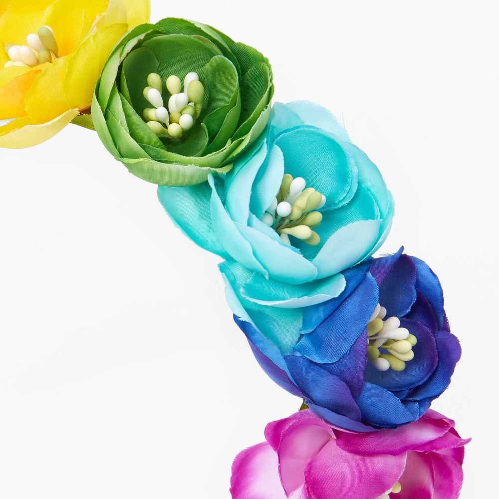 Rainbow Brights Flower Headband