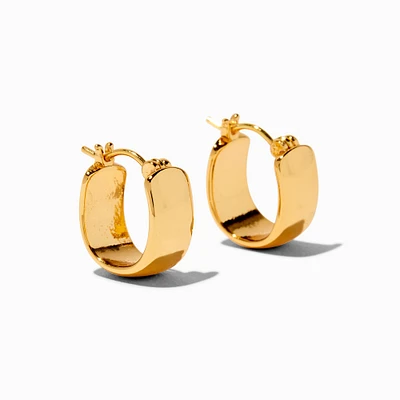 C LUXE by Claire's 18k Yellow Gold Plating 12MM Huggie Hoop Earrings