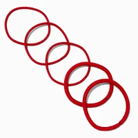 Red Luxe Hair Ties - 21 Pack