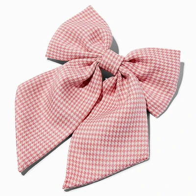 Mean Girls™ x Claire's Pink Houndstooth Hair Bow Clip