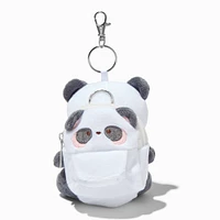 Panda Furry Mini Backpack Keychain