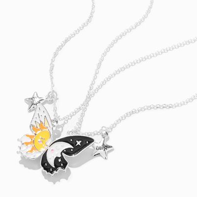 Best Friends Celestial Butterfly Pendant Necklaces - 2 Pack