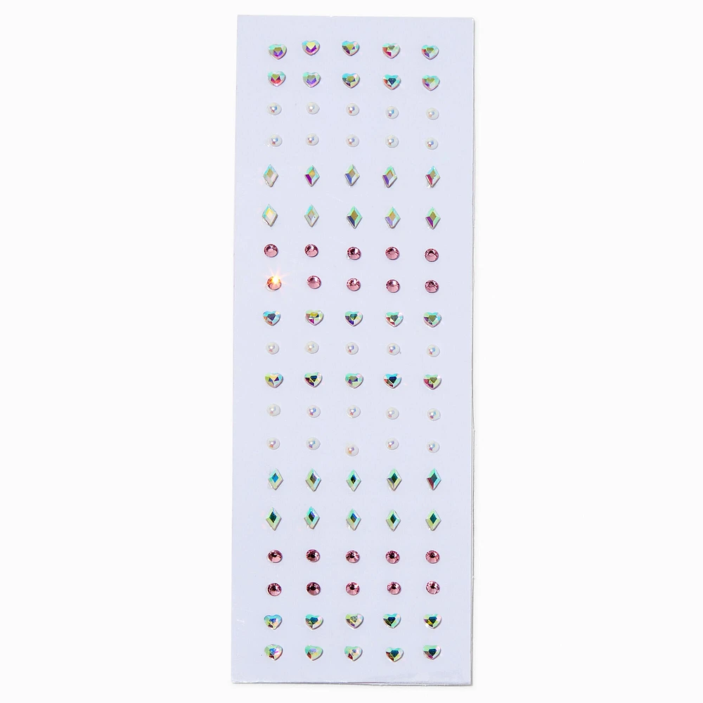 Iridescent Shapes Body Gems - 100 Pack