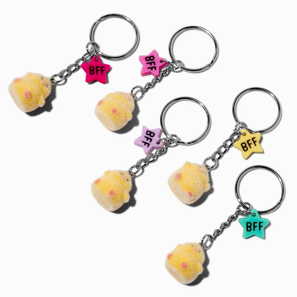 Fuzzy Chicks Best Friends Keychains - 5 Pack