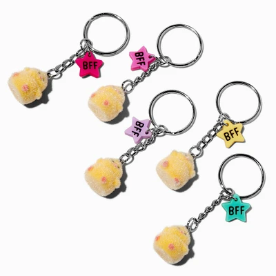 Fuzzy Chicks Best Friends Keychains - 5 Pack