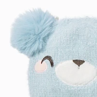 Claire's Club Blue Bear Knit Beanie Hat