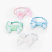 Claire's Club Gingham Bow Hair Ties - 10 Pack