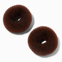 Brown Mini Hair Donuts -2 Pack