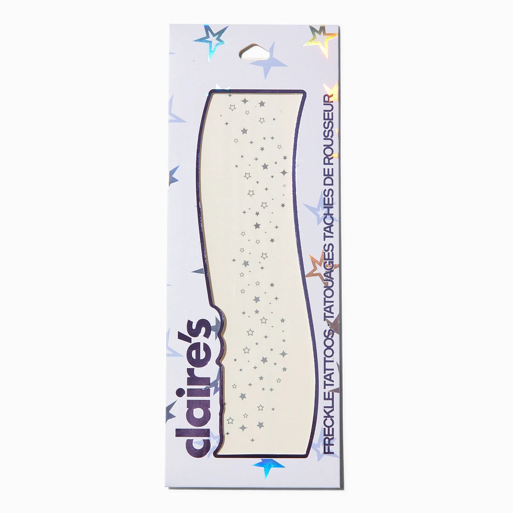 Silver Star Freckle Temporary Tattoos