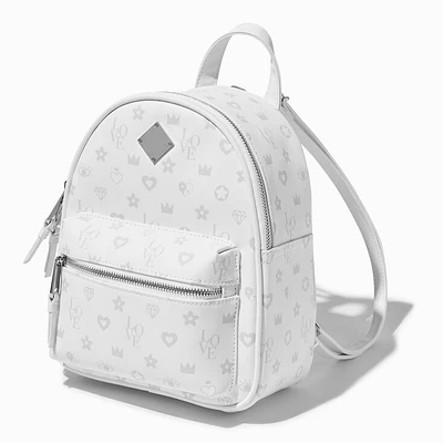 White Status Icons Small Backpack