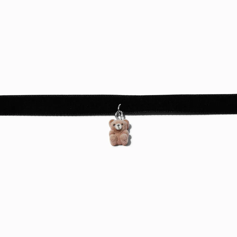 Black Flame Heart Choker Necklace