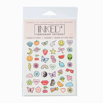 INKED2 Nostalgia Pack Temporary Tattoos