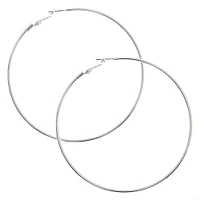 Silver 80MM Hoop Earrings