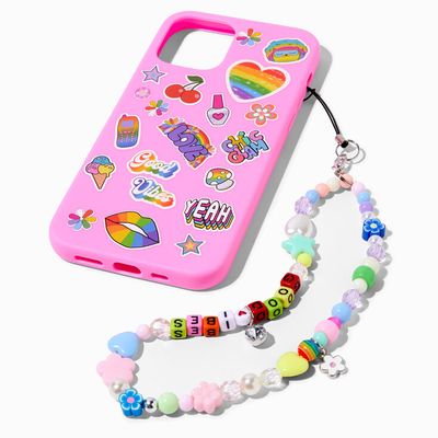 Pink Y2K Protective Phone Case with Lanyard - Fits iPhone® 12 Pro