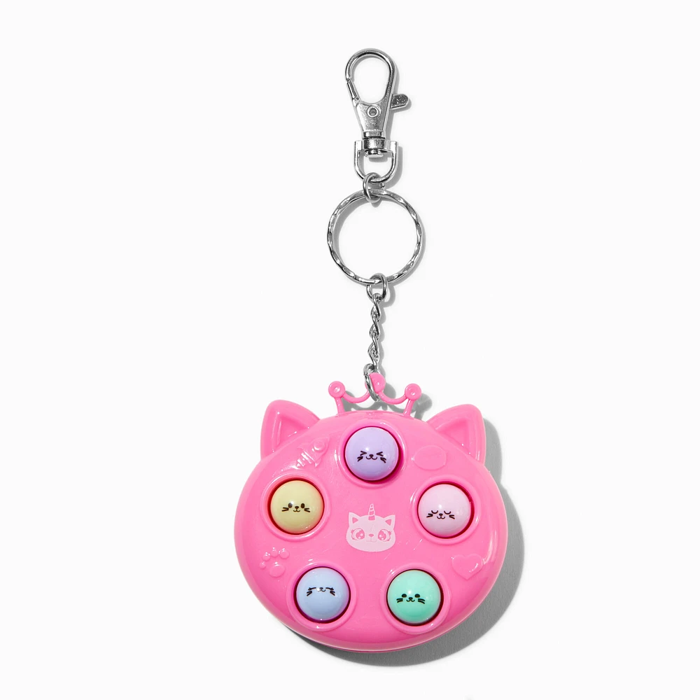 Whac-A-Mole Caticorn Game Keychain