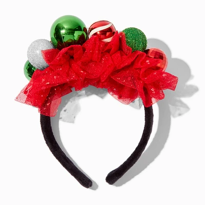 Ornament & Tulle Christmas Headband