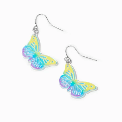 Ombré Butterfly 1.5" Drop Earrings