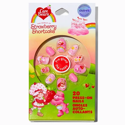 Care Bears™ x Strawberry Shortcake™ Claire's Exclusive Stiletto Press On Faux Nail Set - 20 Pack