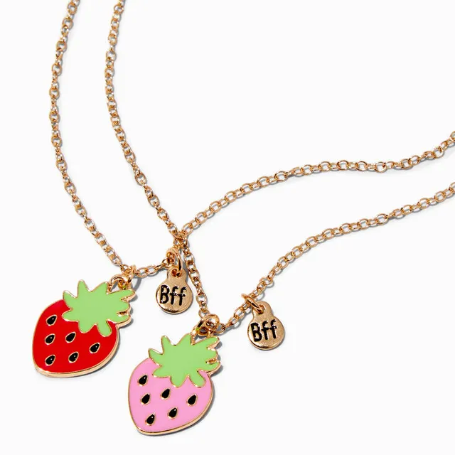 Best Friends Gummy Bear Pendant Necklaces - 3 Pack