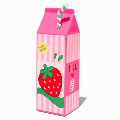 Strawberry Milk Carton Pencil Case