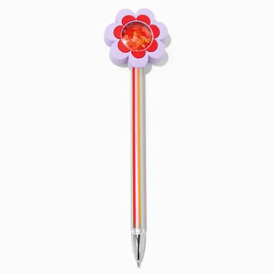 Red Shaker Daisy Top Pen