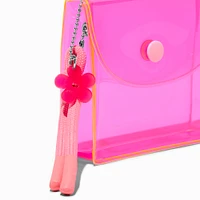 Translucent Light Pink Daisy Snap Coin Purse